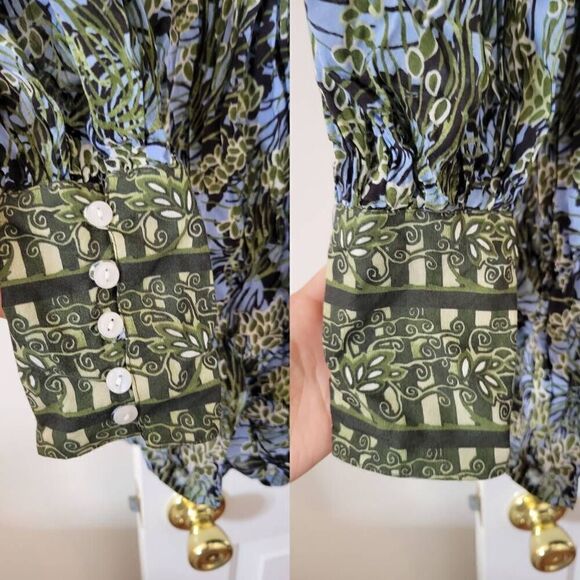 Tuckernuck Oliphant V-NECK MINI DRESS- EDEN BLUE S - Picture 6 of 11